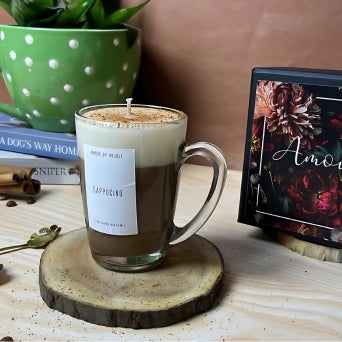 Cappucino Candle-Café‑Inspired Signature Jar Candle