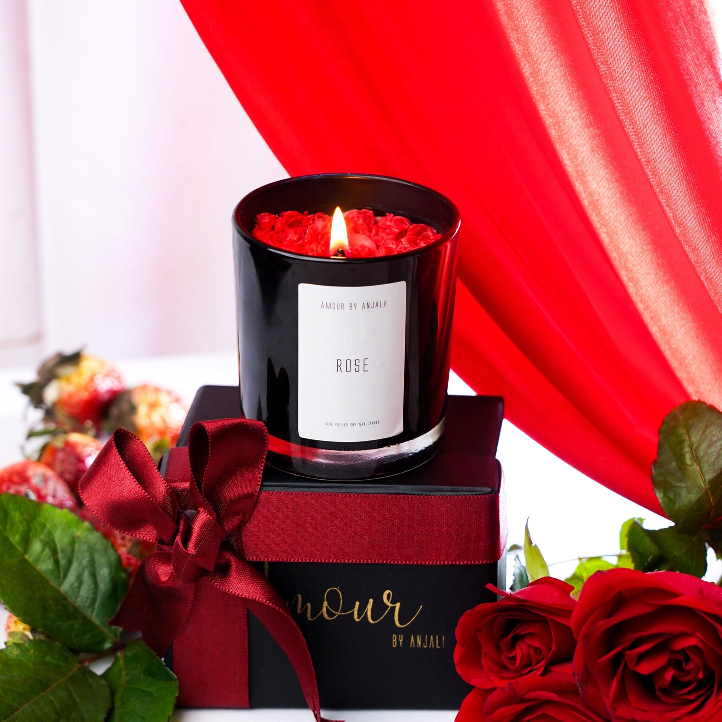 Jar of Roses – Premium Floral Soy Wax Candle