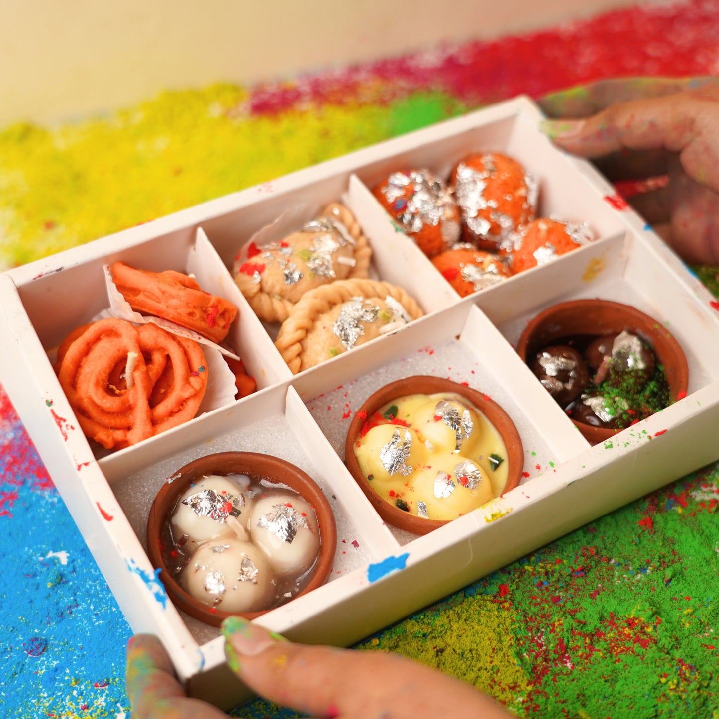 Grand Mithai Candle Gift Box – Exclusive Assorted Gourmet Candles | Luxury Candle Set