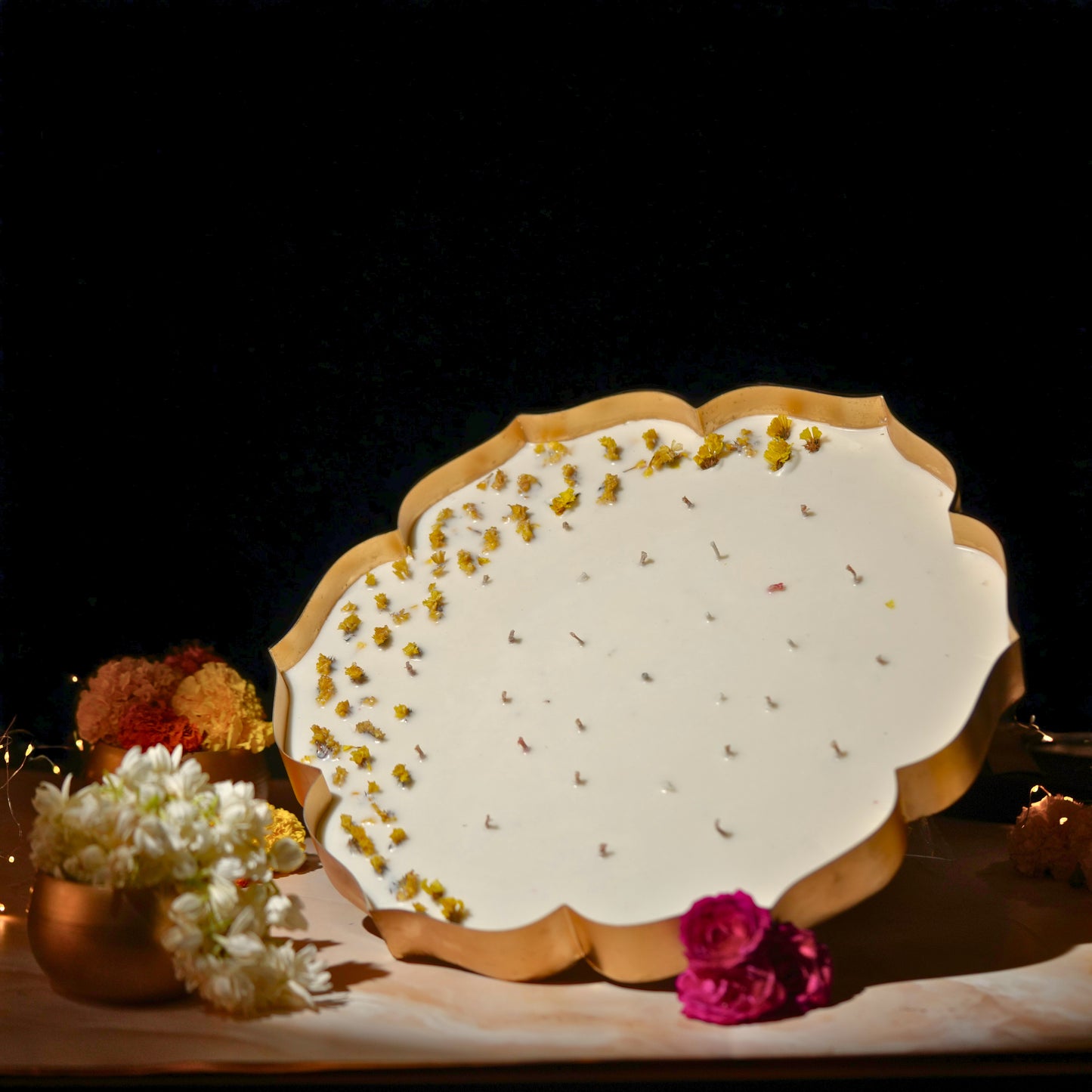 Luxury Floral Urli Candle