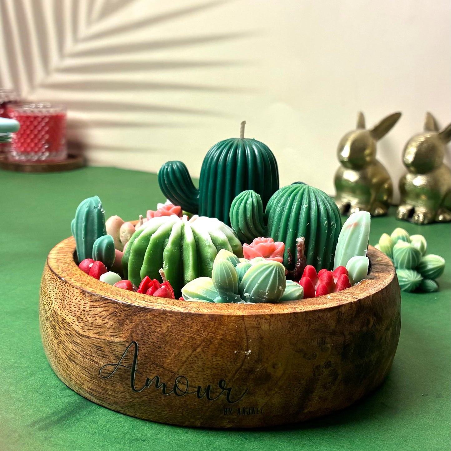 Cactus Garden Candle Bowl