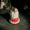 Frosty Christmas Cake Candle