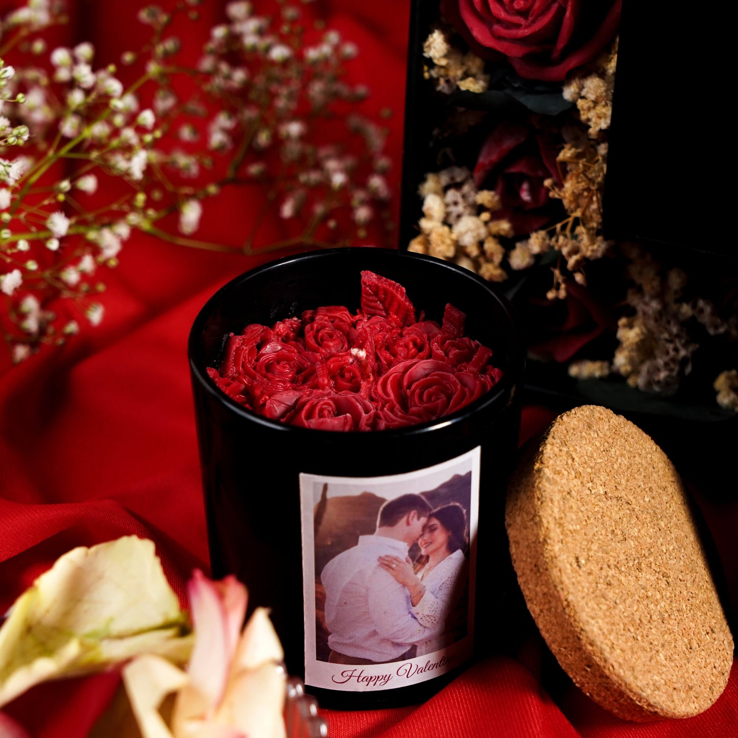 Memory Bouquet Candle Box – Rose Scented Valentine Gift