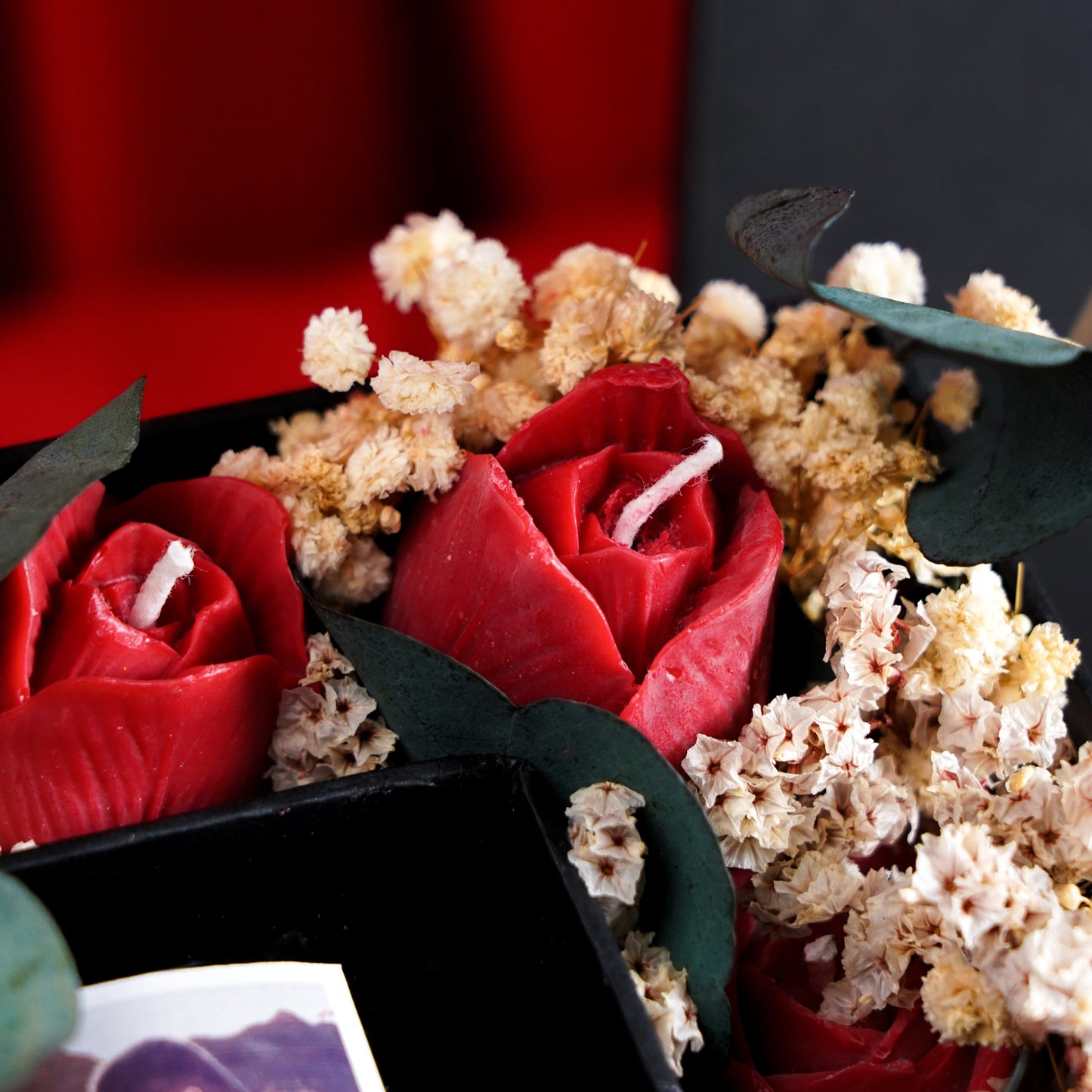 Memory Bouquet Candle Box – Rose Scented Valentine Gift