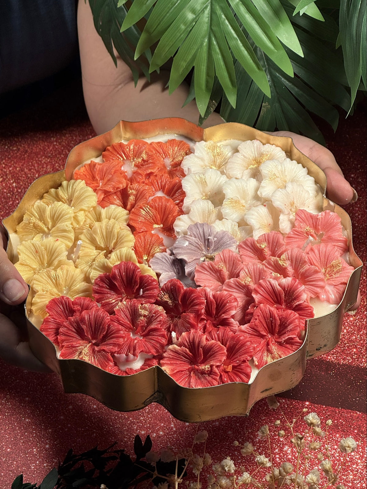Hibiscus Floral Urli Candle