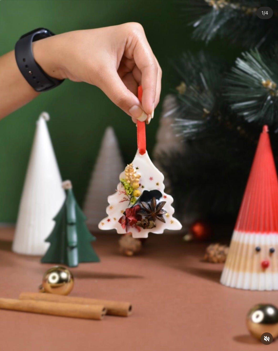 Snowy Christmas Tree Sachet