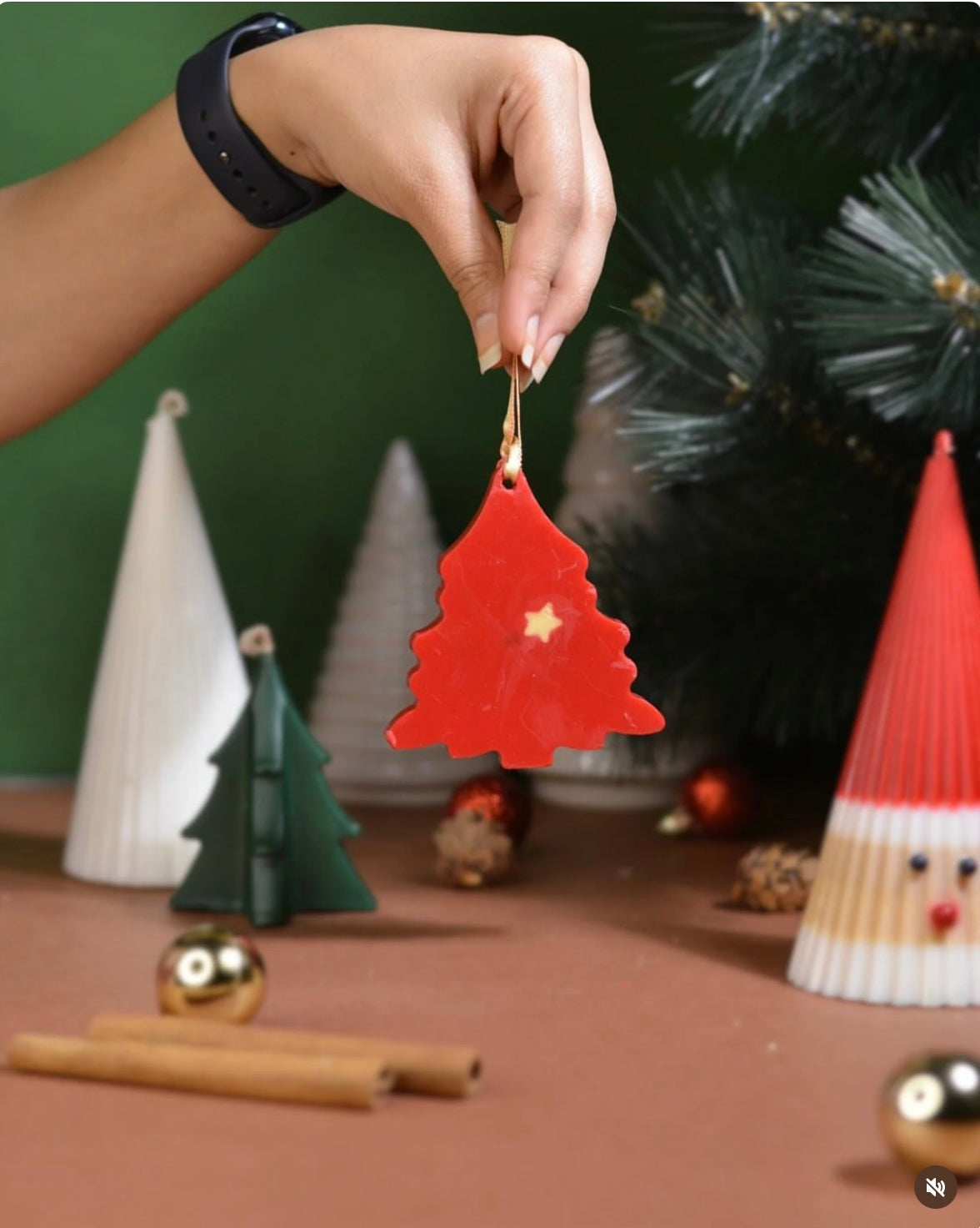 Classic Red Christmas Tree Sachet