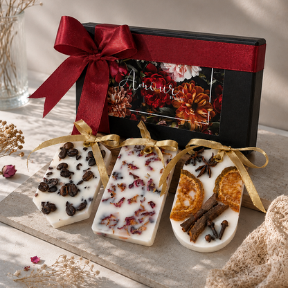 Botanical Trio - Wax sachets | Coffee, Rose, Citrus