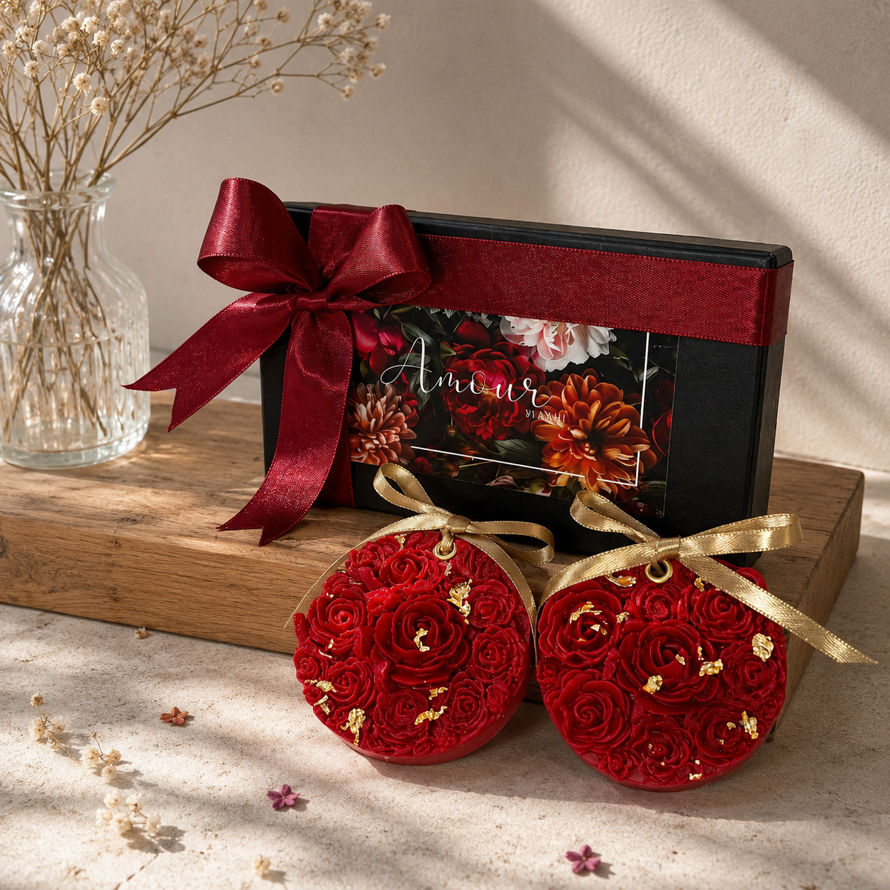 The Rose Duo - Wax sachets | Red Roses