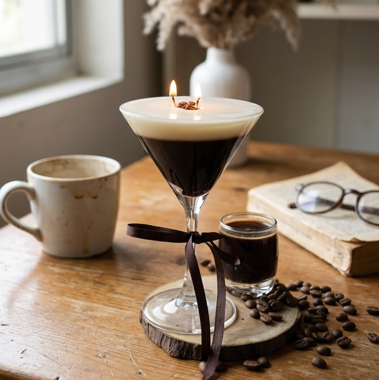 Espresso Martini-Coffee Cocktail Scented Candle