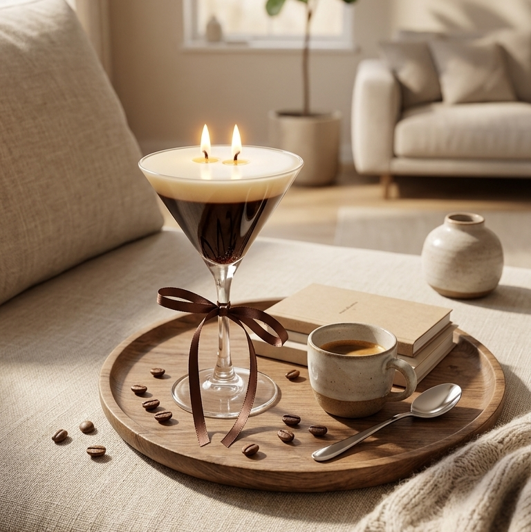 Espresso Martini-Coffee Cocktail Scented Candle