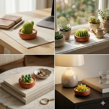Mini Succulents Terracotta (Set of 4)