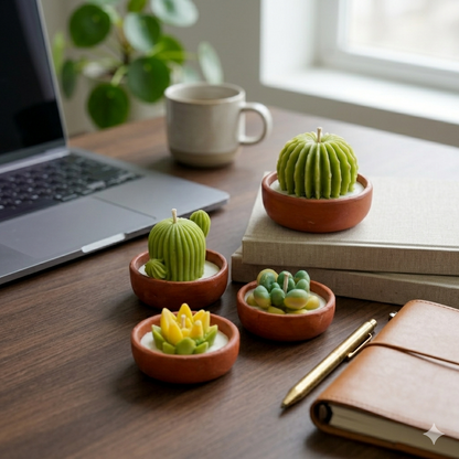 Mini Succulents Terracotta (Set of 4)